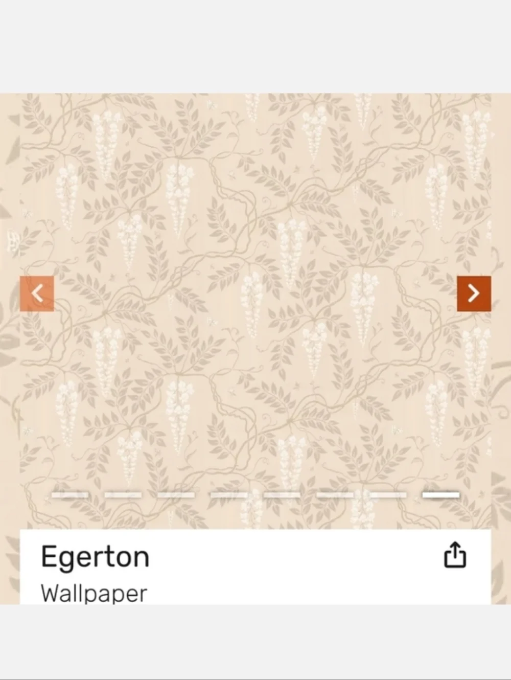 Cole & Son Wallpaper Anthropologie Single Roll Egerton Pattern 63/8052 Batch BB1